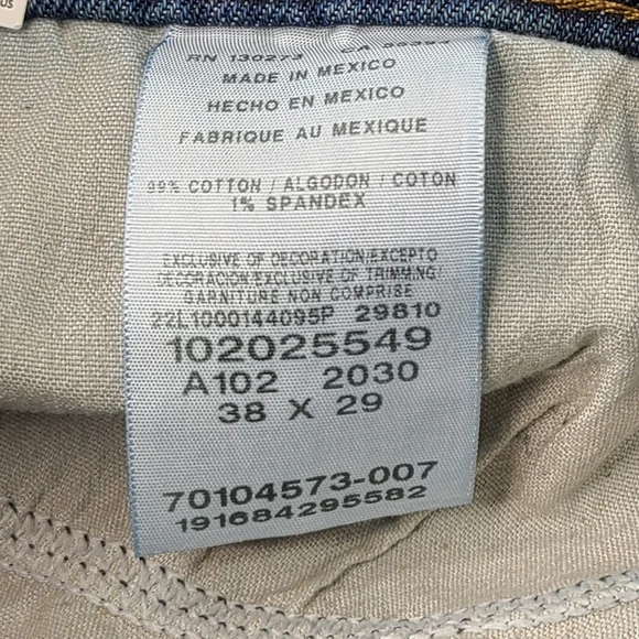 MENS LEE LEGENDARY RELAXED STRAIGHT JEAN:NIGHT SHADE Size 38x29 - Picture 11 of 11